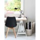 SILLA FRANKFURT NEGRA, 2 PIEZAS - Envío Gratuito