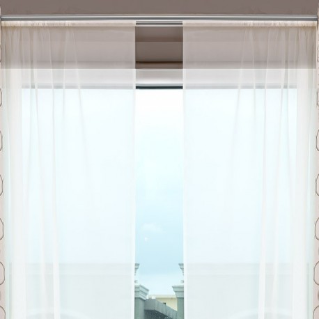 CORTINA FOMUTTA GASA IVORY 150X213 CM PERFECT HOME - Envío Gratuito