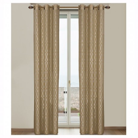 CORTINA GR DIJON DORADO 106X213CM PERFECT HOME - Envío Gratuito