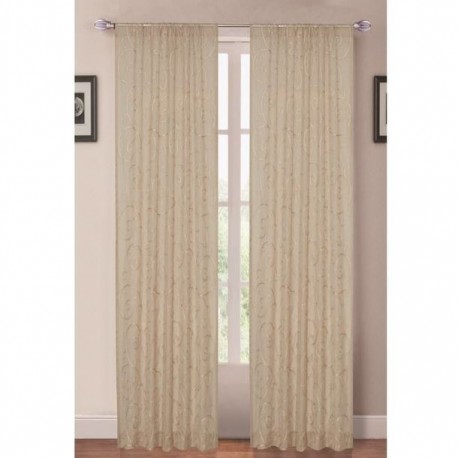 CORTINA TERGAL DECO GRIS 127X213CM PERFECT HOME - Envío Gratuito