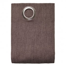 CORTINA CON ARILLOS MILAN BRONCE NEGRO SKYHOME - Envío Gratuito