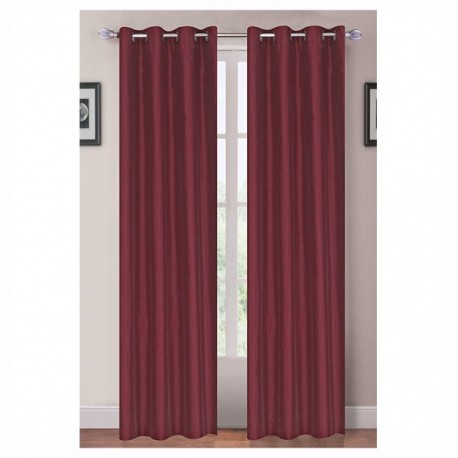 CORTINA TIPO SEDA VINO 1.27 X 2.13 M PERFECT HOME - Envío Gratuito