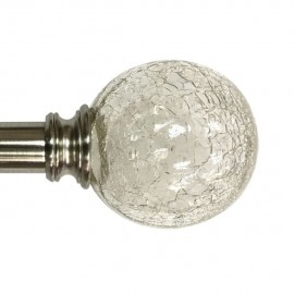 SET CORT ESFERA CRISTAL CORTADO 1.9 .91-1.67 M NICKEL HOME DECORATORS COLLECTION - Envío Gratuito