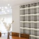 CORTINA RAYAS IVORY/CHOCO 1 2.0 X 2.20 M NATURAL COLLECTION - Envío Gratuito
