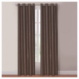 CORTINA TIPO SEDA CAFÉ 1.27 X 2.13 M PERFECT HOME - Envío Gratuito