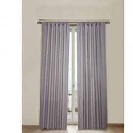 CORTINA RP LONDON AZUL CON BEIGE 106X213 PERFECT HOME - Envío Gratuito
