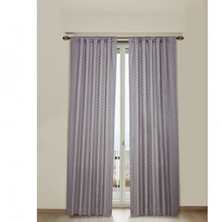 CORTINA RP LONDON AZUL CON BEIGE 106X213 PERFECT HOME - Envío Gratuito