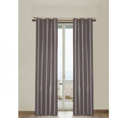 CORTINA GR FS GRIS 106X213CM PERFECT HOME - Envío Gratuito