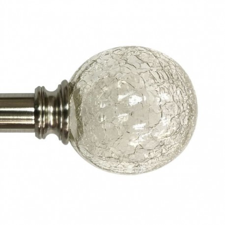 SET CORT ESFERA CRISTAL CORTADO 1.9 1.67-3.04 M NICKEL HOME DECORATORS COLLECTION - Envío Gratuito