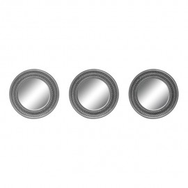 SET 3 ESPEJOS CÍRCULOS SILVER - Envío Gratuito