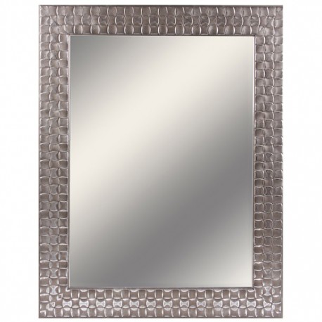 ESPEJO DECORATIVO B159 PLATA 70 X 55 CM MARDECÓ - Envío Gratuito
