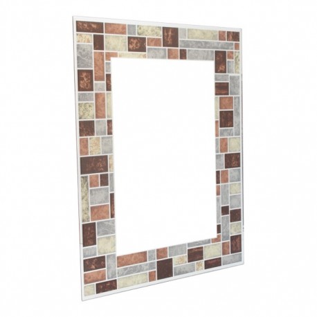 ESPEJO RECTANGULAR MOSAICO VIDRIO 41 CM X 51 CM - Envío Gratuito