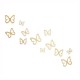 MARIPOSAS 3D DORADA C. 12 PZAS - Envío Gratuito