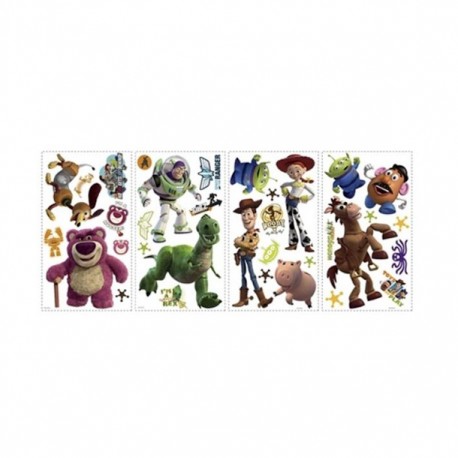 STICKER TOY STORY 3 45.7X101.6 CM 33 PZS DISNEY - Envío Gratuito