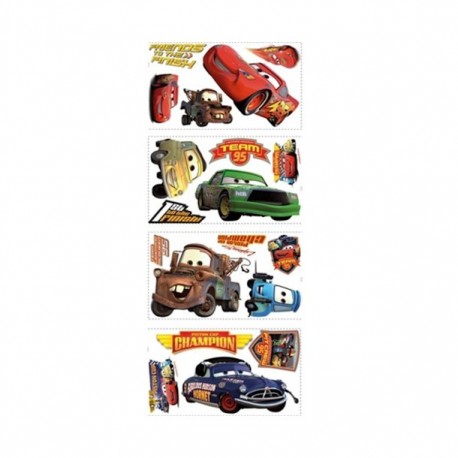 STICKERS CARS 45.7X101.6 CM 18 PIEZAS DISNEY - Envío Gratuito