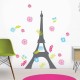 VINIL GRANDE NIÑA TORRE EIFEL LUMIK - Envío Gratuito