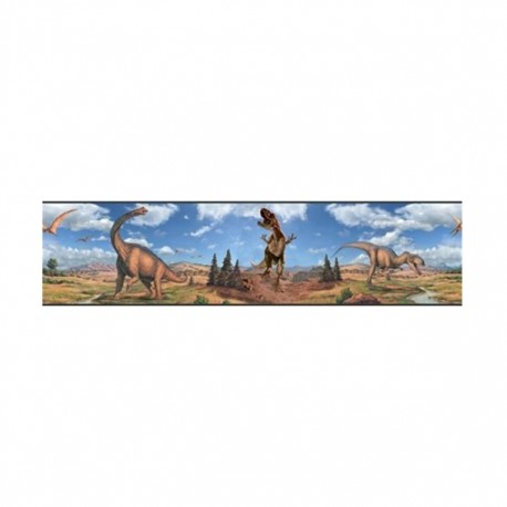 CENEFA DINOSAURIOS 12CMX4.57M 1 PIEZA ROOM MATES - Envío Gratuito