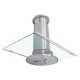 CAMPANA CRYSTAL 90 CM ACERO INOX - Envío Gratuito