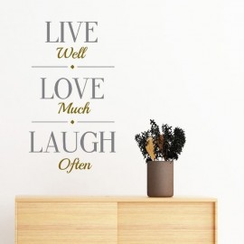 VINIL STANDAR CASA LIVE LOVE & LAUGH LUMIK - Envío Gratuito