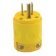 CLAVIJA C/TIERRA DE PVC AMARILLA LEVITON - Envío Gratuito