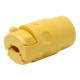 CONECTOR C/TIERRA DE PVC AMARILLO LEVITON - Envío Gratuito