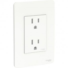 CONTACTO DUPLEX CON PLACA BLANCO ARMADO 15 A 127V~ - Envío Gratuito