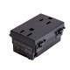 CONTACTO DUPLEX 3 MODULOS BLACK - Envío Gratuito