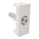 TOMA TV COAXIAL ROSCADO BLANCO - Envío Gratuito