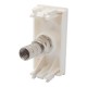 TOMA TV COAXIAL ROSCADO BLANCO - Envío Gratuito
