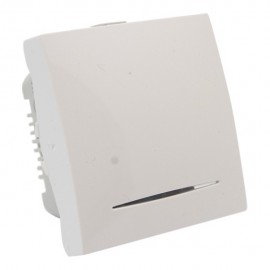 INTERRUPTOR ANCHO SENCILLO C/LUZ BLANCO SCHNEIDER ELECTRIC - Envío Gratuito