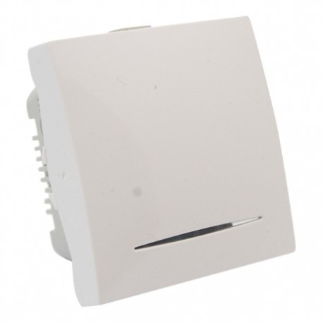 INTERRUPTOR ANCHO SENCILLO C/LUZ BLANCO SCHNEIDER ELECTRIC - Envío Gratuito