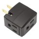 CUBO ADAPTADOR 15A/127V NEGRO - Envío Gratuito