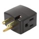 CUBO ADAPTADOR 15A/127V NEGRO - Envío Gratuito