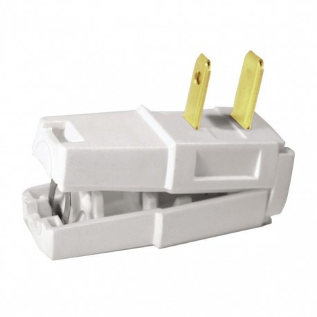 CLAVIJA HOJA RECTA HORIZNTAL BLANCO LEVITON - Envío Gratuito