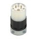 CONECTOR C/TIERRA RECTA BLANCO-NEGRO LEVITON - Envío Gratuito