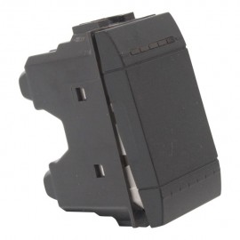 INTERRUPTOR TRES VIAS 1 MOD NEGRO - Envío Gratuito