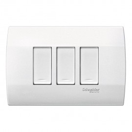 3 INTERRUPTORES SENCILLOS C/PLACA - Envío Gratuito