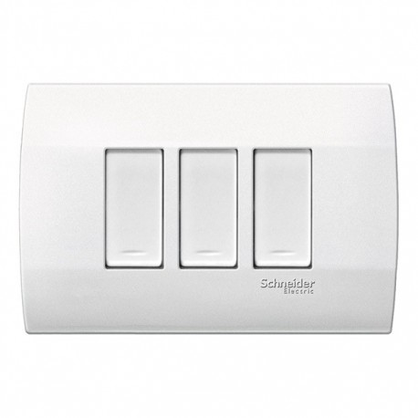 3 INTERRUPTORES SENCILLOS C/PLACA - Envío Gratuito