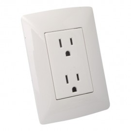 TOMA TP DUPLEX 2P+T C/PLACA MERIDA - Envío Gratuito