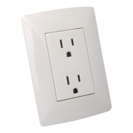 TOMA TP DUPLEX 2P+T C/PLACA MERIDA - Envío Gratuito