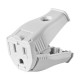 CONECTOR C/TIERRA TIPO VISAGRA BLANCO - Envío Gratuito