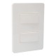 2 APAGADORES SENCILLOS CON PLACA BLANCO - Envío Gratuito