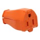 CONECTOR C/TIERRA TIPO VISAGRA NARANJA - Envío Gratuito