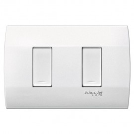 2 INTERRUPTORES SENCILLOS C/PLACA - Envío Gratuito