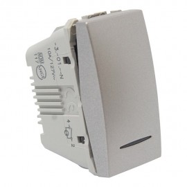 INTERRUPTOR 3 VÍAS C/LUZ COLOR ALUMINIO SCHNEIDER ELECTRIC - Envío Gratuito