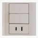 2 INTERRUPTORES SEN Y TOMA S/TIERRA CON LEVITON - Envío Gratuito