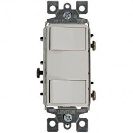 INTERRUPTOR DBL DECORATIVO BCO LEVITON - Envío Gratuito