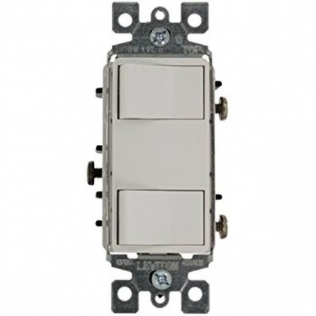 INTERRUPTOR DBL DECORATIVO BCO LEVITON - Envío Gratuito