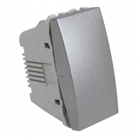 INTERRUPTOR SENCILLO COLOR ALUMINIO SCHNEIDER ELECTRIC - Envío Gratuito