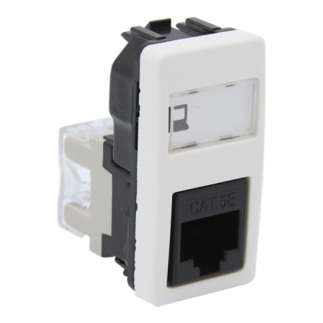 TOMA DE COMPUTO 1 MODULO BLANCO - Envío Gratuito